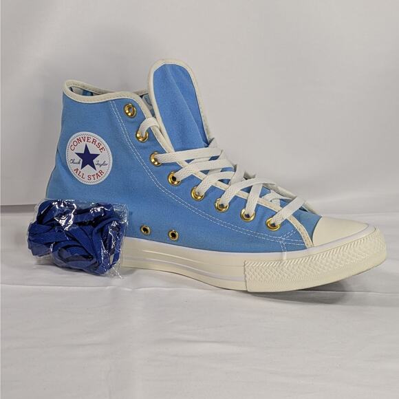 Converse UNT1TL3D Hi Top Canvas Hi Royal Blue White / Floral Print Men Size 11.5 - Picture 4 of 9
